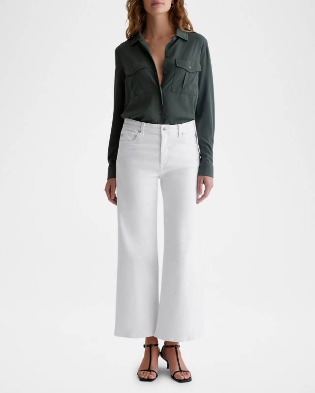 Saige Wide-Leg Crop Jeans